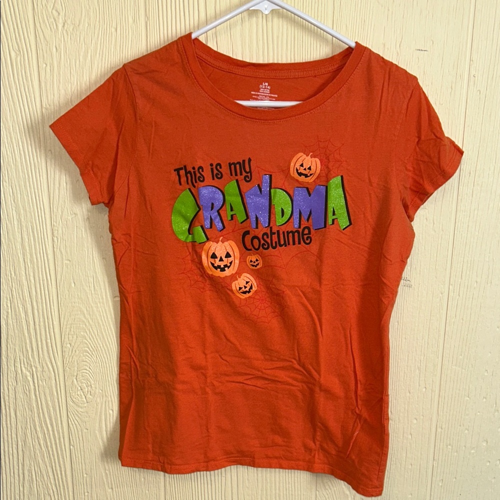 Orange Halloween Graphic T-Shirt